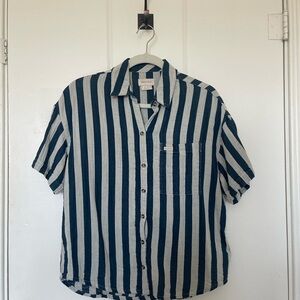 Brixton - Mykonos Striped Boyfriend Shirt